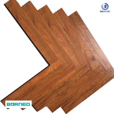 Sàn gỗ Borneo xương cá - 12mm BL-0314